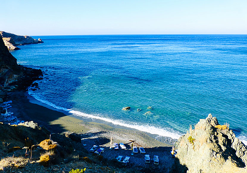 Hohlakas beach. The best beaches on Telendos.