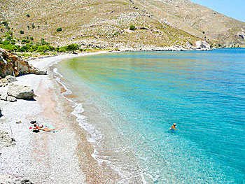 Lethra beach on Tilos.