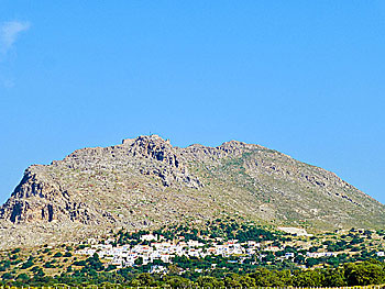 The village Megalo Chorio on Tilos.