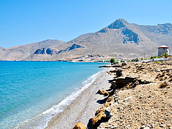 Mylos beach on Tilos.