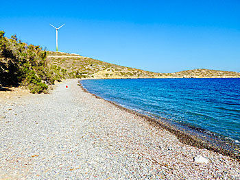 Plaka beach on Tilos.