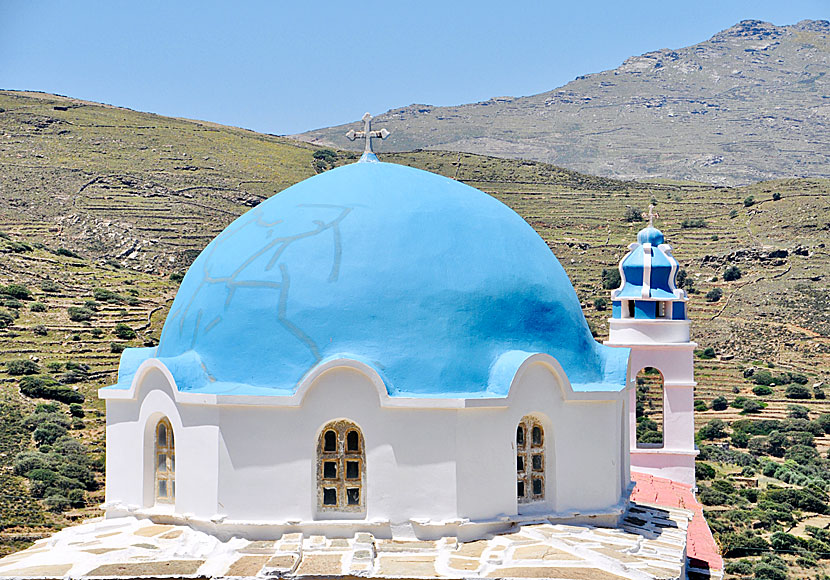 Beautiful and interesting churches on the island of Tinos in the Cyclades.