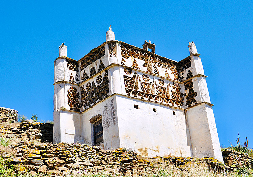 One of many beautiful dovecotes in Tarabados on the island of Tinos in the Cyclades.