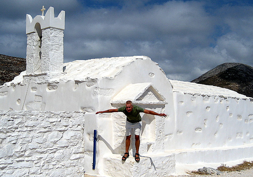 Catch the wind with Donovan at the ruins of Asfondilitis on Amorgos in the Cyclades. 