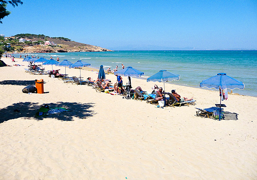 Karfas is the best beach on Chios in Greece.
