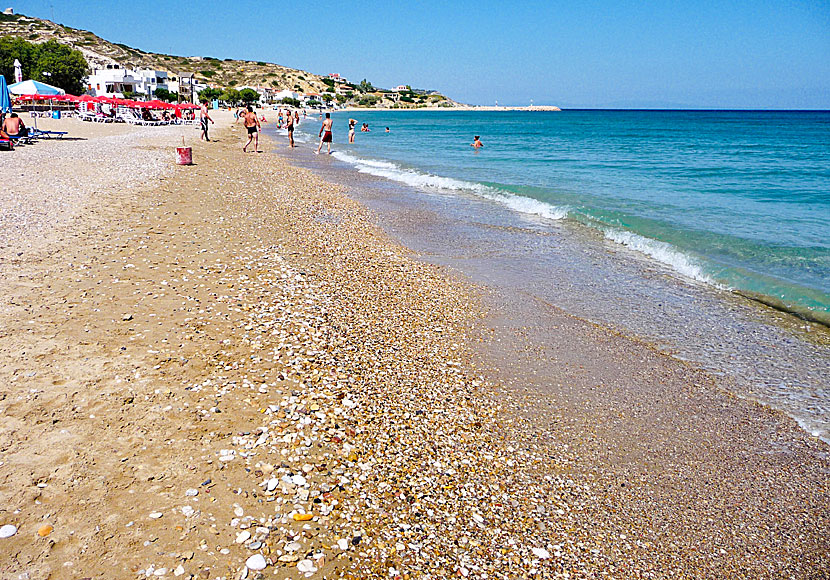 Komi beach south of Agia Fotini and south of Chios town.