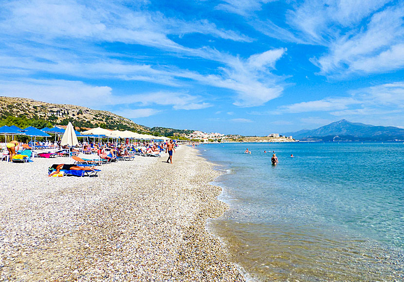 Potokaki beach close to Pythagorion in Samos.