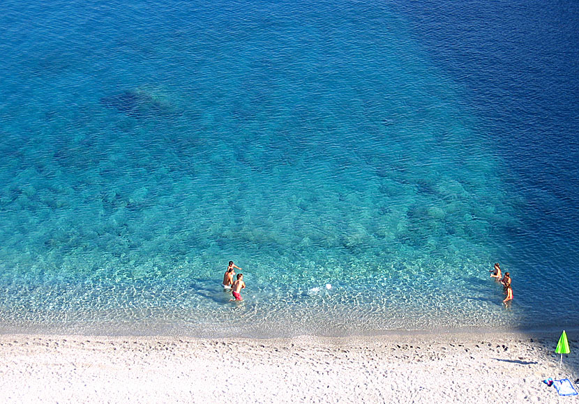 Katergo beach is one of several good beaches in Folegandros island.