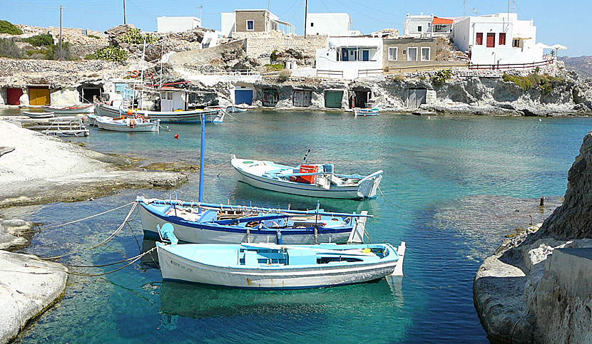The cozy little fishing village of Goupa is not to be missed when visiting Kimolos or Milos in the Cyclades.
