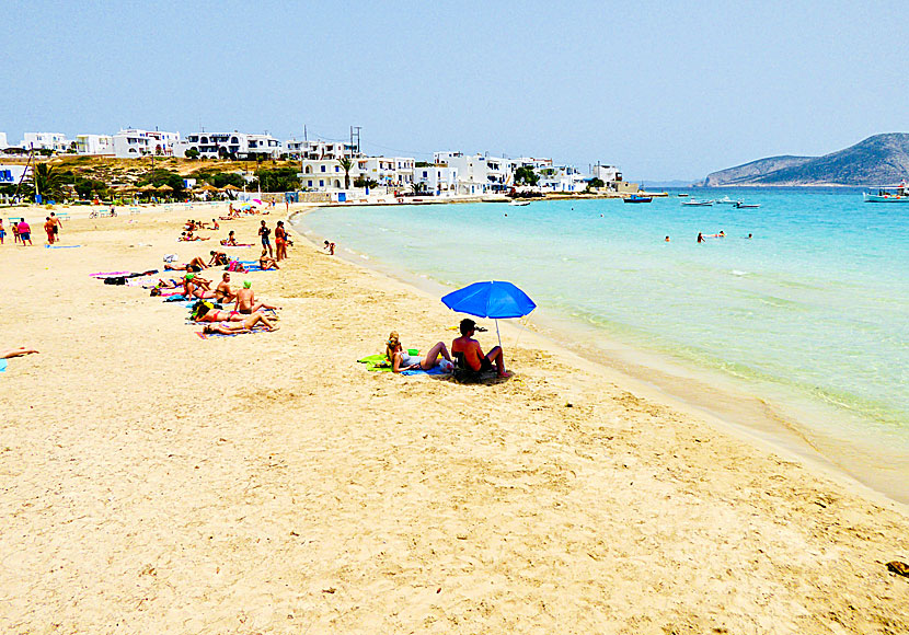 The beach in Chora on Koufonissia is fantastic, but there are even better sandy beaches on the island.