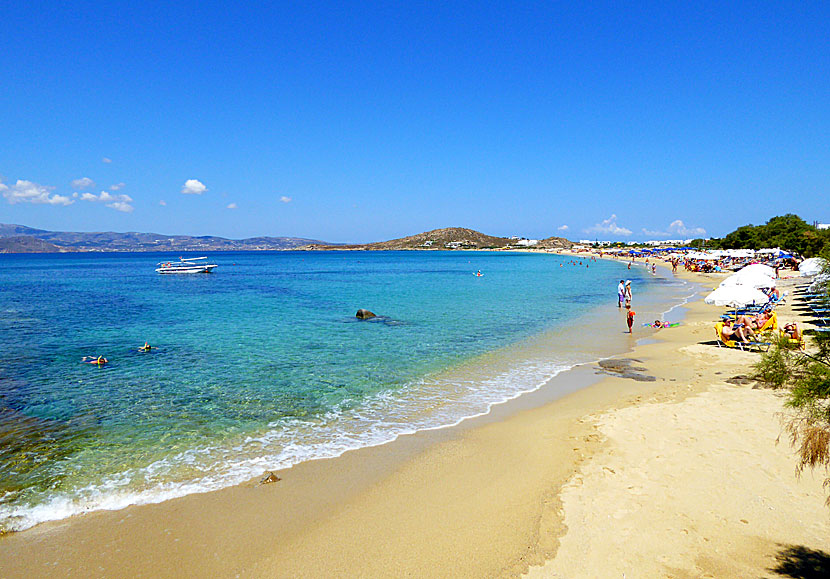 Agios Prokopios beach in Naxos.