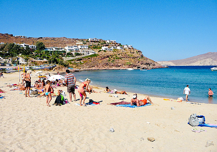 Panormos beach is one of the least developed beaches on Mykonos.