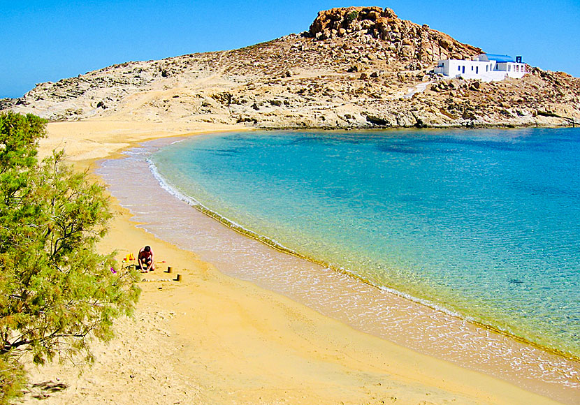 Agios Sostis is one of several child-friendly beaches on Serifos. in the Cyclades.