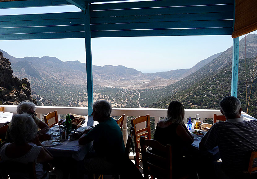 Taverna To Balkoni in Emborio is not to be missed when traveling to Nisyros.
