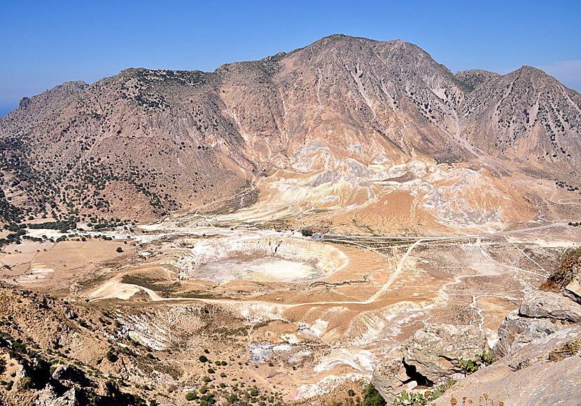 The famous volcano seen from the village of Nikia on Nisyros.