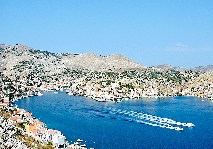 Gialos in Symi is one of the Greek island's most beautiful villages.