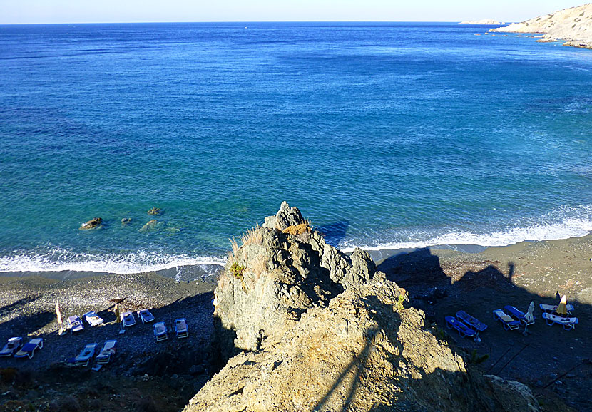 Hohlakas beach is the best beach on Telendos.