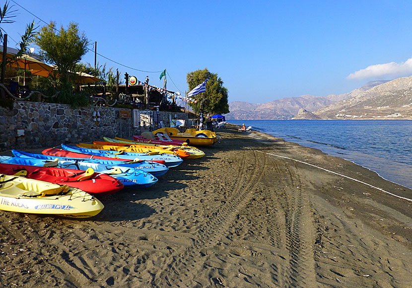 The small beach on Telendos and On The Rocks.