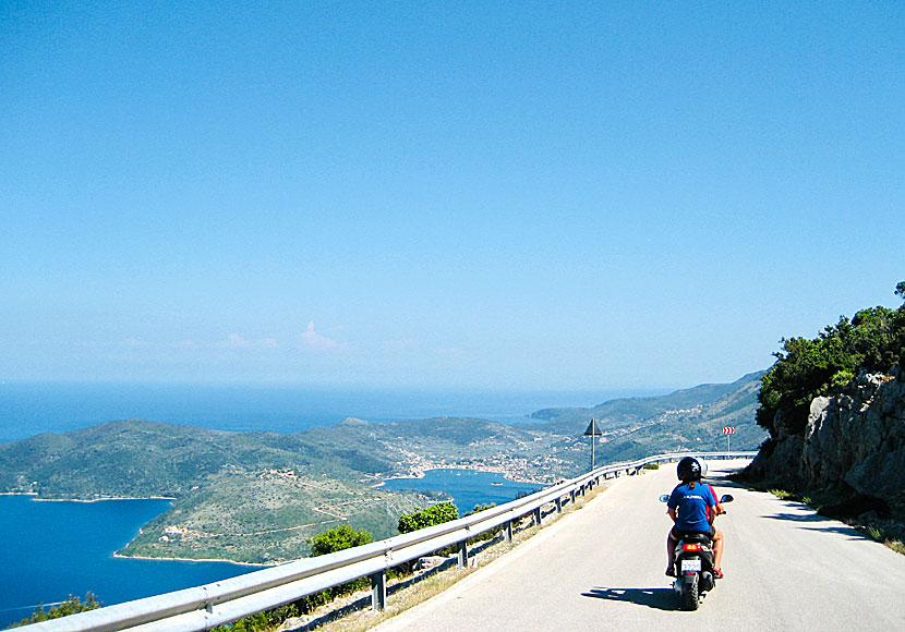 Rent a car and moped on the island of Ithaca in Greece.