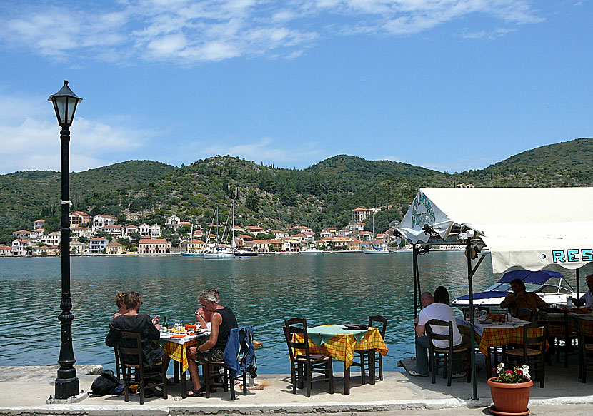 Good Greek restaurants and tavernas in Vathy on Ithaca.