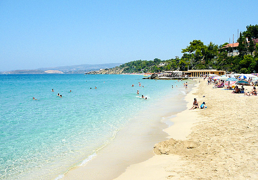 Platis Gialos beach in Lassi in Kefalonia.