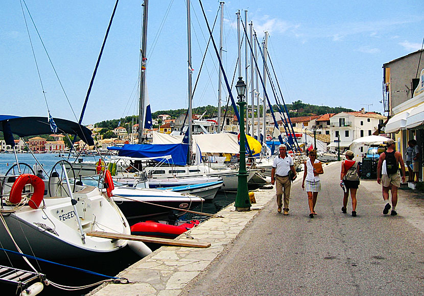 Gaios on the island of Paxi is a popular overnight port for sailors in the Ionian Sea.