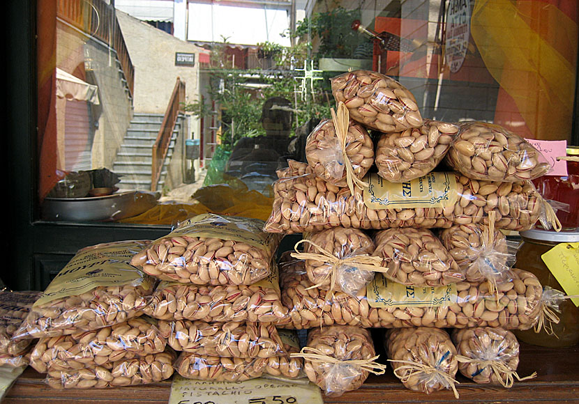 Aegina is known, among other things, for its delicious pistachios nuts.