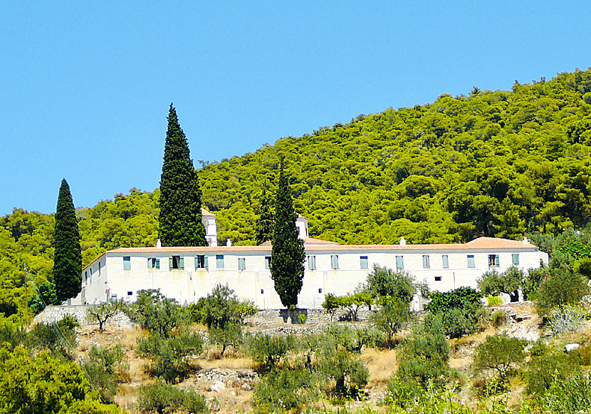 The monastery of Zoodochos Pigis on Poros in Greece.