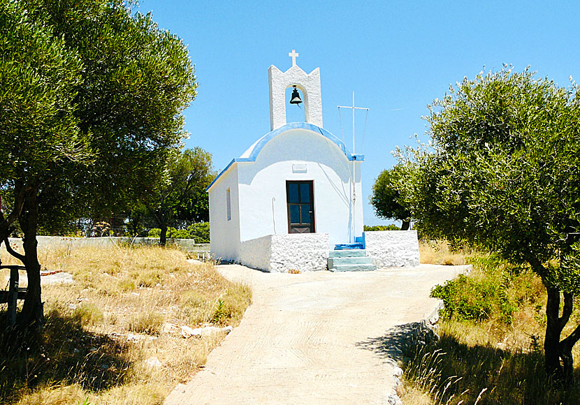 Churches on Agathonissi in the Dodecanese.