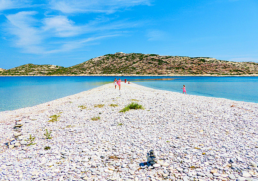 Pebble beach Agios Pavlos on the north of Amorgos.