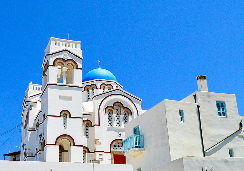 The beautiful church of Agioi Anargyroi in Tholaria on Amorgos.