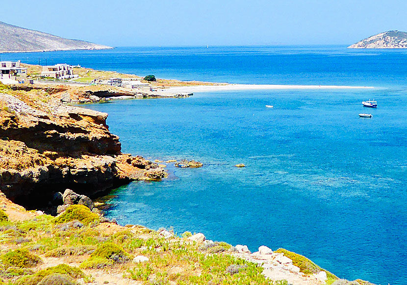 Agios Pavlos is the most beautiful beach on Amorgos.