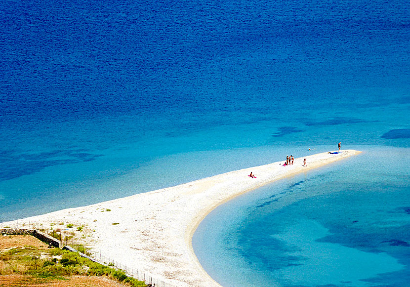 On Ikaria there is a beach called Seychelles, the Caribbean on Amorgos is called Agios Pavlos.