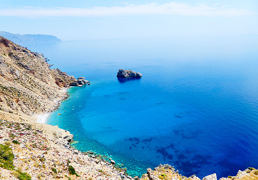 From the monastery on Amorgos you have fantastic view of The Big Blue.