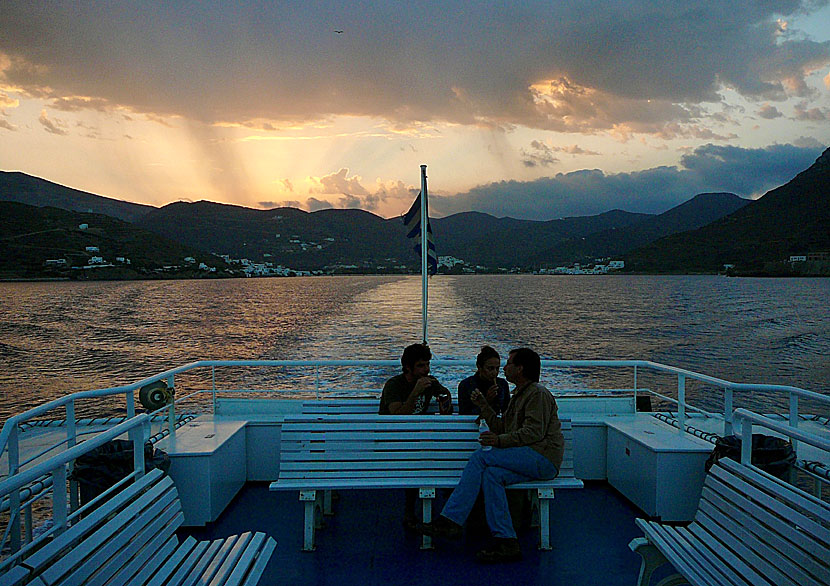 Express Skopelitis in the port of Katapola on Amorgos in the Cyclades.