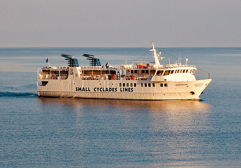 Skopelitis is a joy to travel with when the weather is good, like here when she is on her way to the port of Egiali.