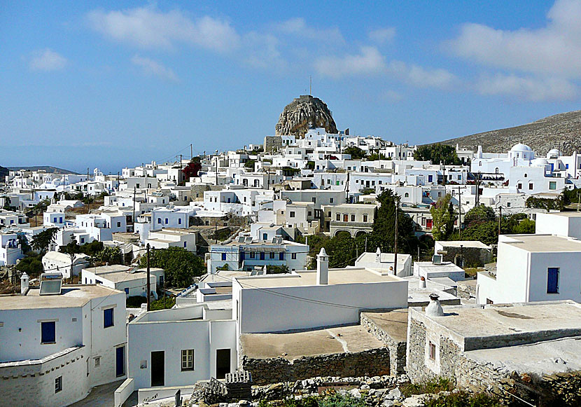 Kastro in Chora seen from the windmills.