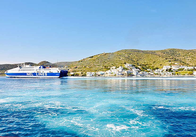 Keep in mind that there are two ports on Amorgos: Katapola and Aegiali.
