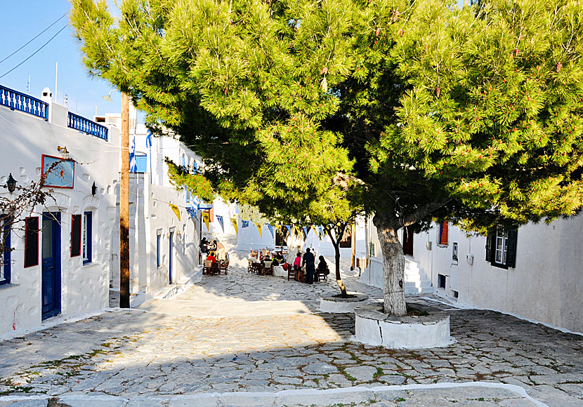Loza Square is one of the largest squares in Chora.