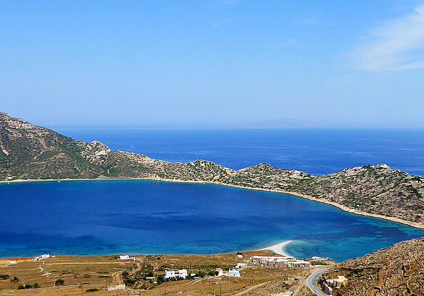 The island of Nikouria and the small beach of Agios Pavlos in Amorgos.