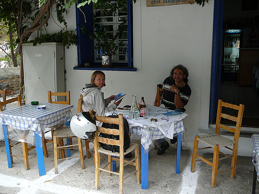 Lunch with Dimitris at Taverna Loza in Langada.