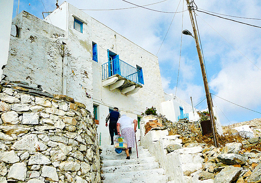 Tholaria is one of many genuine mountain villages on the island of Amorgos in Greece.