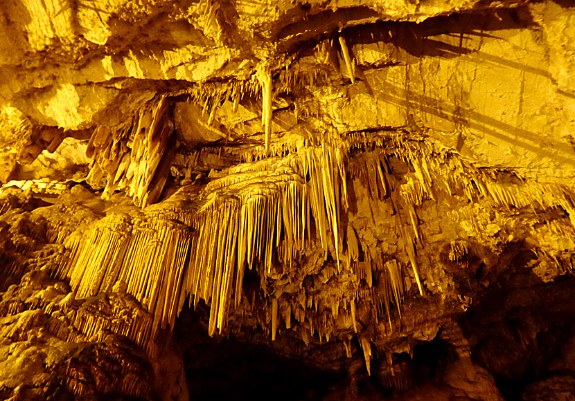 Drip stone cave in Antiparos.