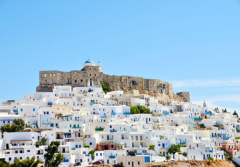 Chora and Kastro on the island of Astypalea in Greece.