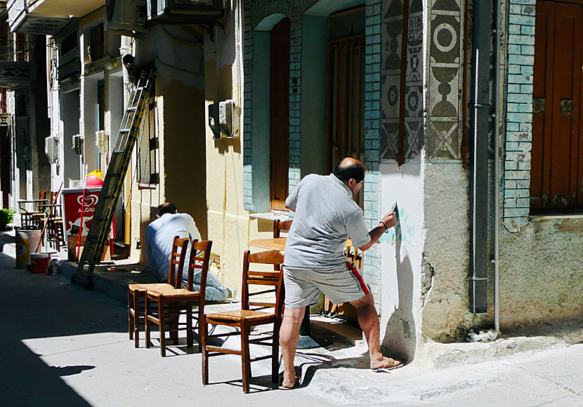 Pyrgi in Chios is commonly called the painted village, and rightly so.