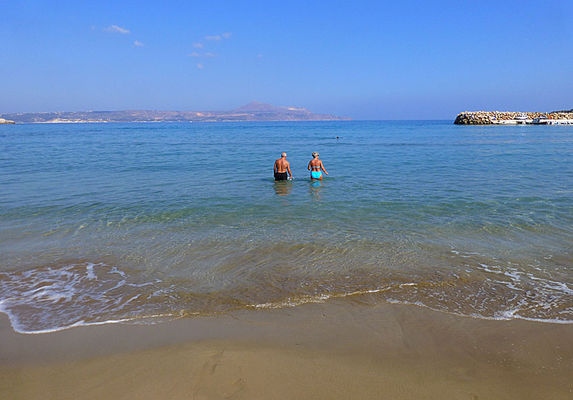Almyrida beach east of Chania in Crete.