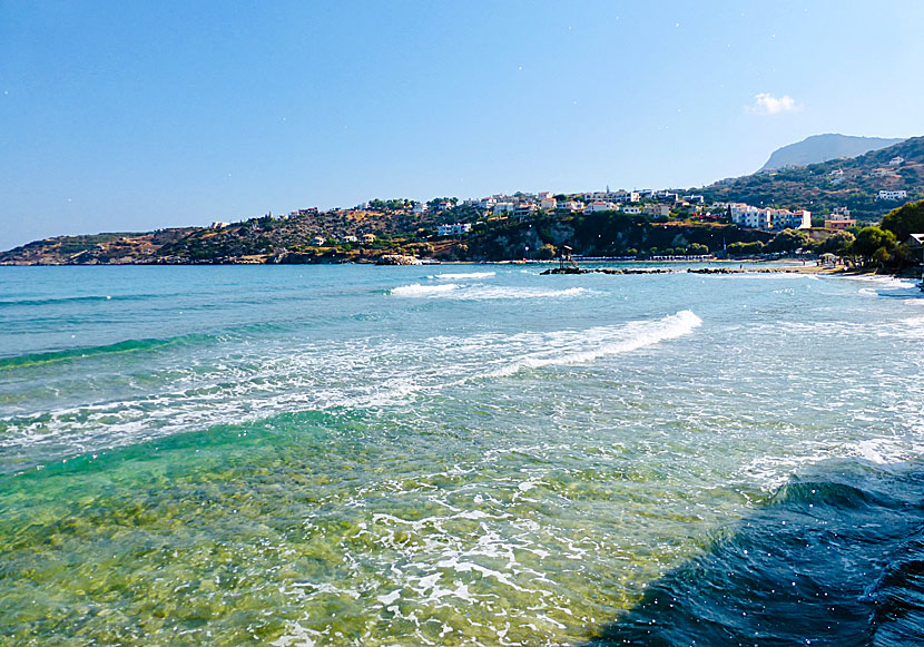 Almyrida beach in Crete.