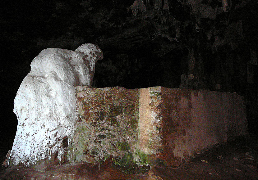 Cave of Panagia Arkoudiotissa in the Akrotiri Peninsula in Crete.
