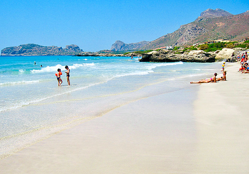 Is Falassarna beach in Crete child-friendly? 