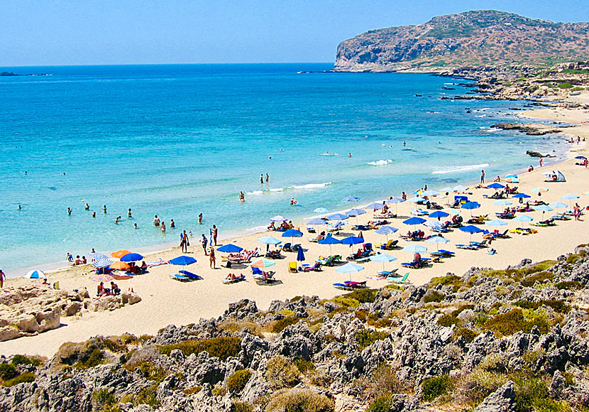 Rent sunbeds and parasols in Falassarna.